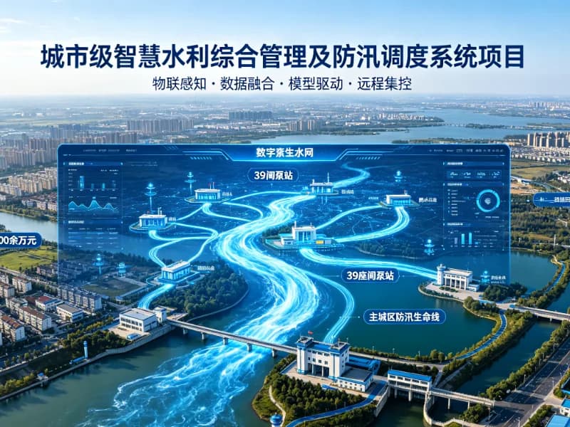 城市级智慧水利综合管理及防汛调度系统项目