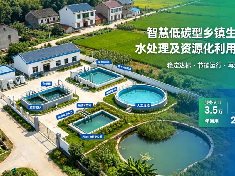 智慧低碳型乡镇生活污水处理及资源化利用项目