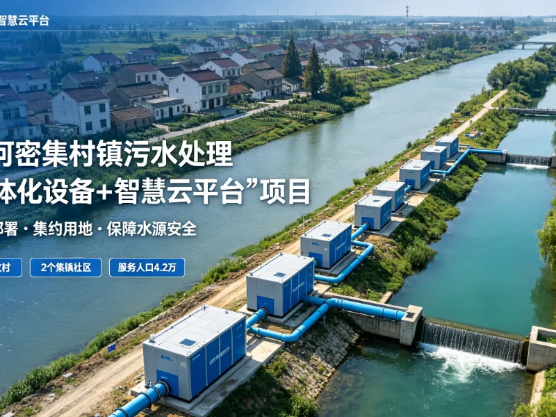 沿河密集村镇污水处理“一体化设备+智慧云平台”项目